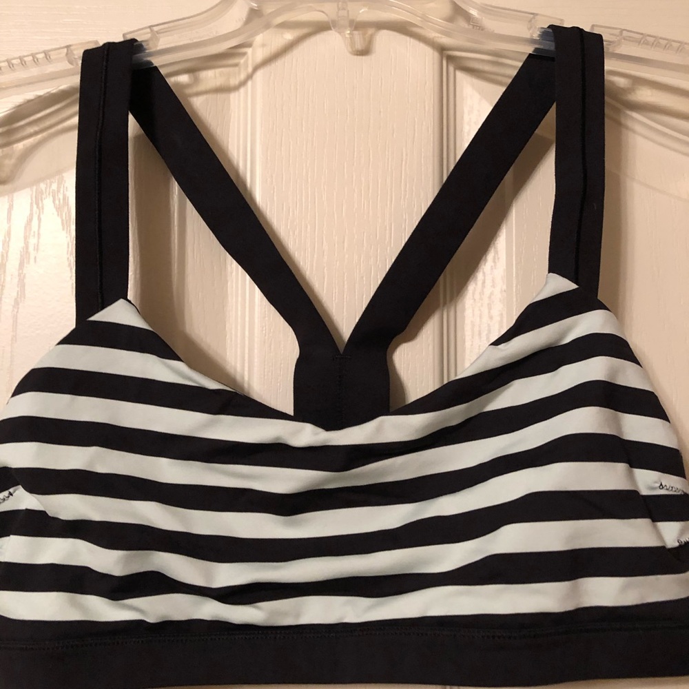 Striped sports bra by lululemon